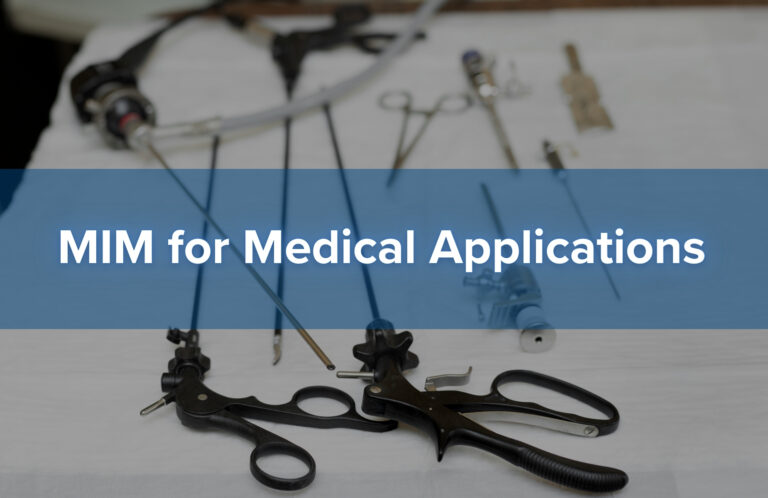 Application of Custom MIM Components in Surgical Instruments